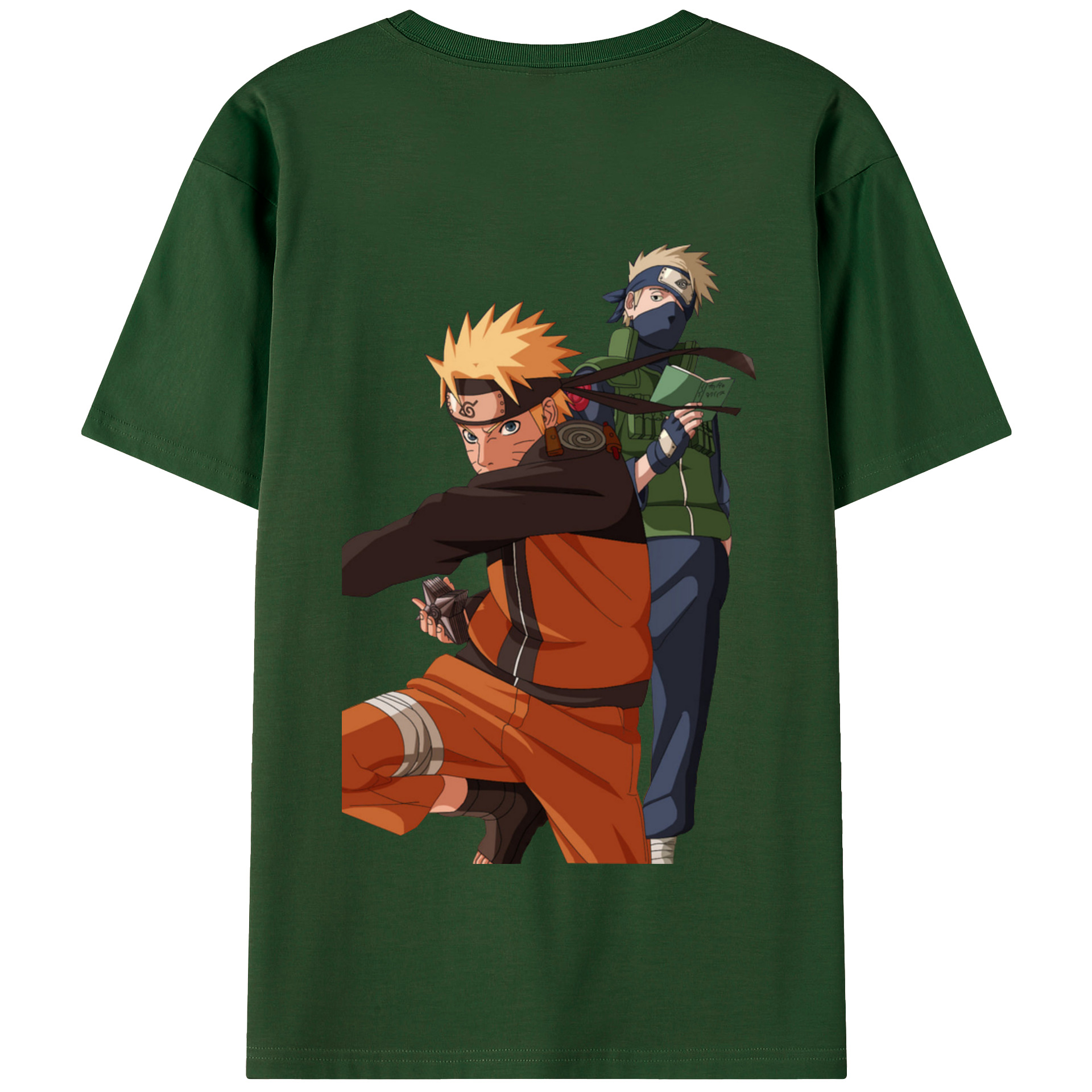 （画像用） NARUTO -ナルト- うずまき ナルト Uzumaki Naruto 綿100％半袖Tシャツ（背面プリント）